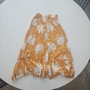 Rachel Zoe Orange and White Floral Skirt